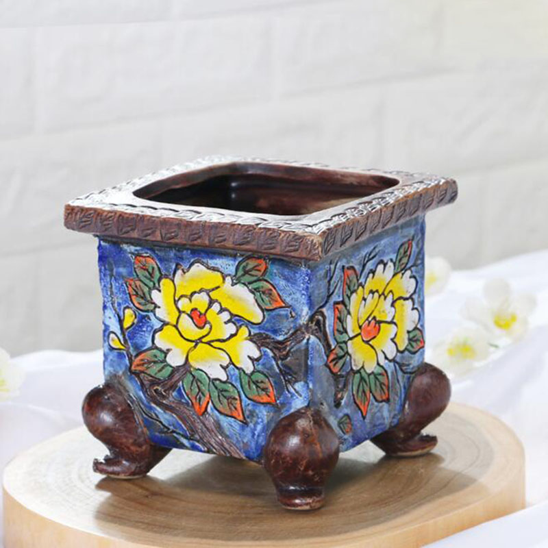 Kore Tarzı Handpainted Çiçek D - Echeveria Succulent incelemesi ve fiyatı