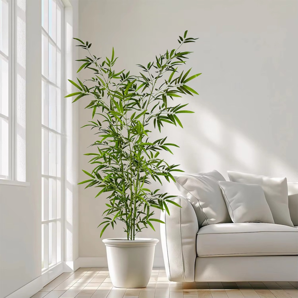 Yapay Yeşil Bambu PU + PVC Büy - Ficus Lyrata Tree incelemesi ve fiyatı